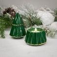 thumbnail image 6 of ILLUME Festive Green Gold Foil 8.25 x 4.5 Soy Wax Christmas Tree Candle Vanilla Spruce, 6 of 6