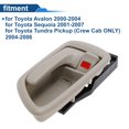 thumbnail image 4 of Mango de puerta interior del lado del conductor delantero y del lado del pasajero trasero izquierdo para Toyota Avalon 2000-2004, mango de puerta interior No.692060C030/692050C030E1 Beige 1 Pc, 4 of 6