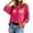 Hot Pink, variant on Womens Knit Tops V Neck Diamond Hollow Batwing Sleeve Summer Cover Up Casual Top Cover Up Top Pink XXXXL
