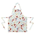thumbnail image 2 of Pioneer Flower Floral Print Pattern Apron-Garden Aprons for Women with Pockets-Cotton Linen Waterproof Kitchen Cooking Gardening Aprons Adjustable for Kitchen,Cooking,BBQ and Salon 33x27 Inch, 2 of 7