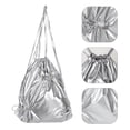 thumbnail image 3 of Bolsa de nailon pequeña para gimnasio, mochila deportiva de viaje plegable de gran capacidad con cordón, impermeable, mochila de nailon, 3 of 6