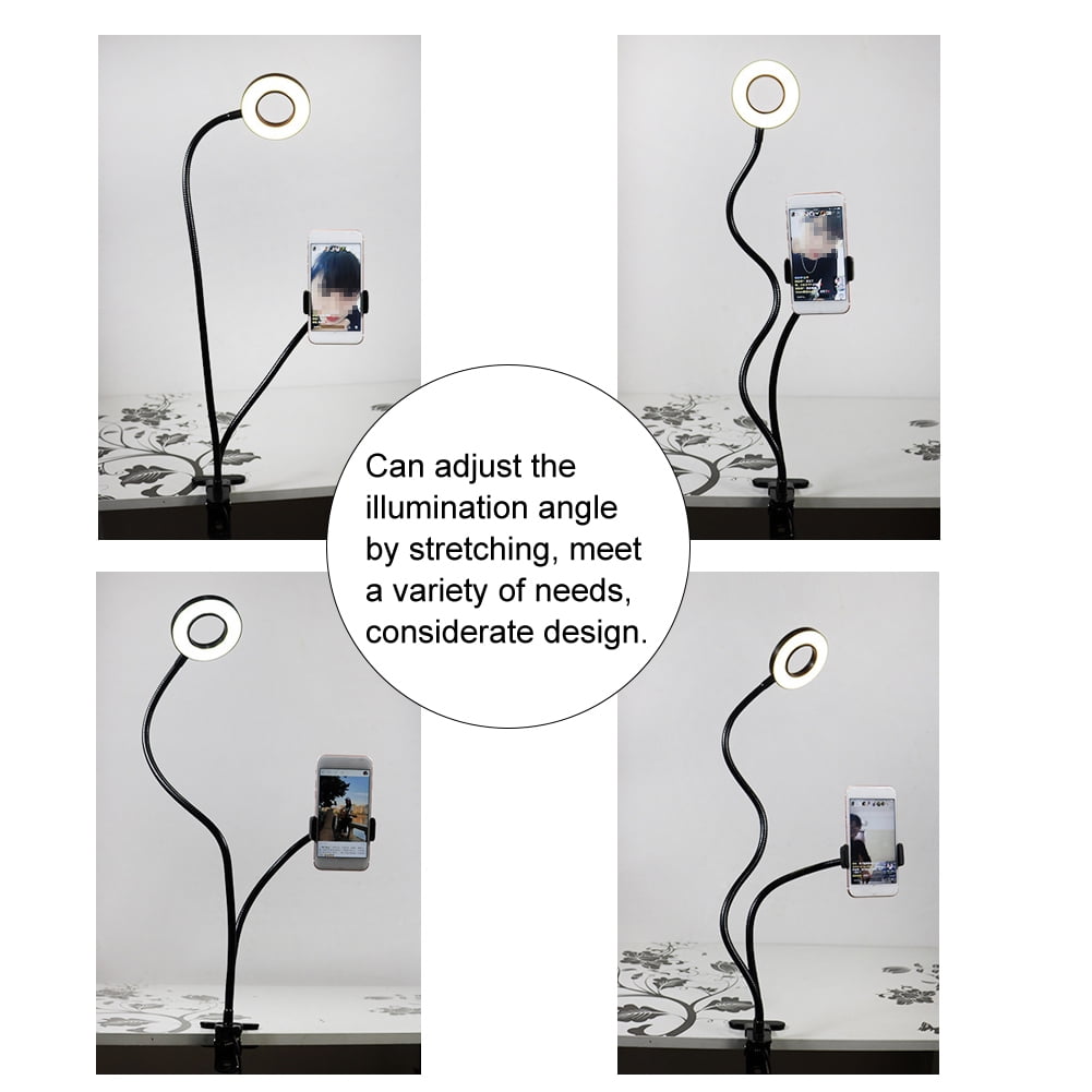 NFTIGB Folding LED Light High Brightness Tattoo Lamp Adjustable Clip On Nail Art Lamp Black, Professional Desktop Curing Dryer for Manicure Pedicure and Precision Beauty Tasks, Portable Tool