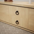 thumbnail image 4 of Renovators Supply Cabinet Pulls 2" Black Cast Iron Swing Handle Ring Drawer Pulls w/Screws, 4 of 11