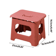 thumbnail image 2 of Clearance Under $5!Yyuenw Upgraded Folding Stool Lightweight Folding Stool Outdoor Portable Heavy Duty Plastic Non-Slip Chair For Camping Hiking Fishing BBQ, 2 of 6