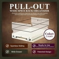 thumbnail image 2 of Vertical Spice - Pull Out Cabinet & Pantry Organizer Drawer - Made in USA - Sliding Drawers for Inside Cabinets - Cabinet Pull Out Shelves - 1 Tier - 6.9" x 5.0" x 10.6"(Cream, Fully Assembled), 2 of 12