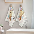 thumbnail image 4 of SKYSONIC Owl Soft Hand Towels set of 2, Absorbent Bath Towel Decorative Fingertip Towels for Bathroom Spa Hotel Swimming Pool,14.4 x 28.3 inch, 4 of 7