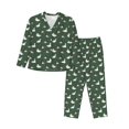 thumbnail image 1 of Fotbe Colorful Mallard Duck Conjunto de Pijama de Manga Larga para Mujer con Estampado, Ropa de Dormir de 2 Piezas, Conjunto de Casa Suave y Cómodo con Bolsillos-Medium, 1 of 7