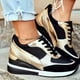 thumbnail image 2 of Basket Eva Glow, zapatillas de cuña de tacón alto para mujer, plataforma, zapatos informales con cordones para uso diario oso de fresa Electrónica, 2 of 4