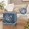 Square Tissue Box Cover for Modern Home Decor, Capri, 8.50 x 7.91 x 7. ...