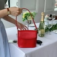thumbnail image 2 of IELGY Women's Versatile Red Shoulder Crossbody Bucket Bag, 2 of 2