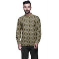 thumbnail image 1 of Atasi Kurta Court Indien pour Hommes Col Chinois Chemise Boutonnée Décontractée en Coton, 1 of 1