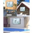 thumbnail image 2 of Outdoor TV Cover 48 to 50 Inch Weatherproof, Summer Ocean Waterproof TV Screen Protector for Outside Decor with Zipper and Pocket 48"L x 30"H , Coastal Jellyfish Coral Turquoise, 2 of 7