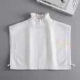 thumbnail image 3 of LoudSung Winter Cotton Fake Collar Detachable Half Shirt Blouse False Sleeves Wrist Cuffs Set Elegant Design for Women Girls, 3 of 8