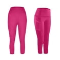 thumbnail image 2 of Amidoa Girls Athletic Leggings Stretch Kids Dance Workout Running Yoga Pants with Pocket 6, 2 of 9