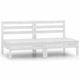 thumbnail image 1 of vidaXL Garden Middle Sofas 2 pcs White Solid Pinewood, 1 of 6