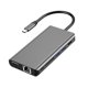 thumbnail image 1 of Estación de acoplamiento tipo C Convertidor multifunción Hub para computadora portátil Tarjeta de red Gigabit LANNMXG, 1 of 5