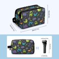 thumbnail image 3 of Toiletries Bag,DarkBlue Dinosaurs Words Pattern Mens Womens Toiletry Bag Bathroom Bag,Waterproof Toiletry Travel Bag Dopp Kit Shaving Bag 11x6.3x5.1 Inch, 3 of 5