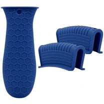 3Pcs Silicone Pot Handle Holder Cast Iron Skillet Holders Cover Non Slip Hot Pot Pan Handle Cover Sleeve Heat Resistant Potholder Cookware Handles for Cast Iron Skillet Metal Frying Pans Oven