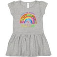 thumbnail image 3 of Inktastic Have the Courage to Be Kind Watercolor Rainbow Girls Toddler Dress, 3 of 5