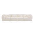 thumbnail image 5 of Kevinplus 145 inch Free Combination Sectional Sofa Upholstery Leisure Wide Deap Seat 4 Seaters Living Room, Apartment, Office Beige., 5 of 8