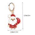 thumbnail image 3 of Raindrops Santa Claus Earrings for Women, 1 Pair Festive Red Alloy Holiday Jewelry Accessories, 3 of 6