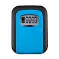 thumbnail image 2 of Caja de seguridad para almacenamiento de llaves Cola con combinación de 4 dígitos montada en pared azul, 2 of 7