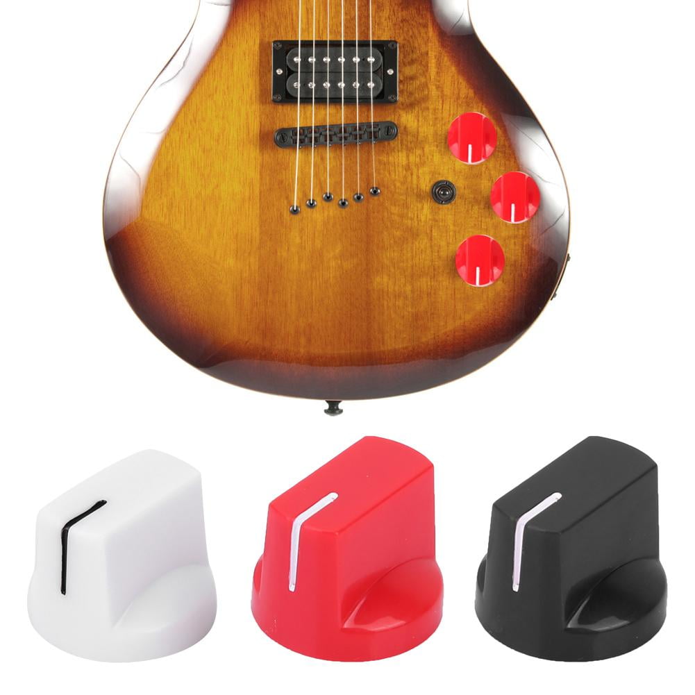 Kritne Guitar Amplifier Knob, Plastic Flat Guitar Bass Knob Amp