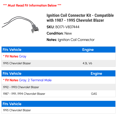 thumbnail image 2 of Ignition Coil Connector Kit - Compatible with 1987 - 1995 Chevy Blazer 1988 1989 1990 1991 1992 1993 1994, 2 of 2