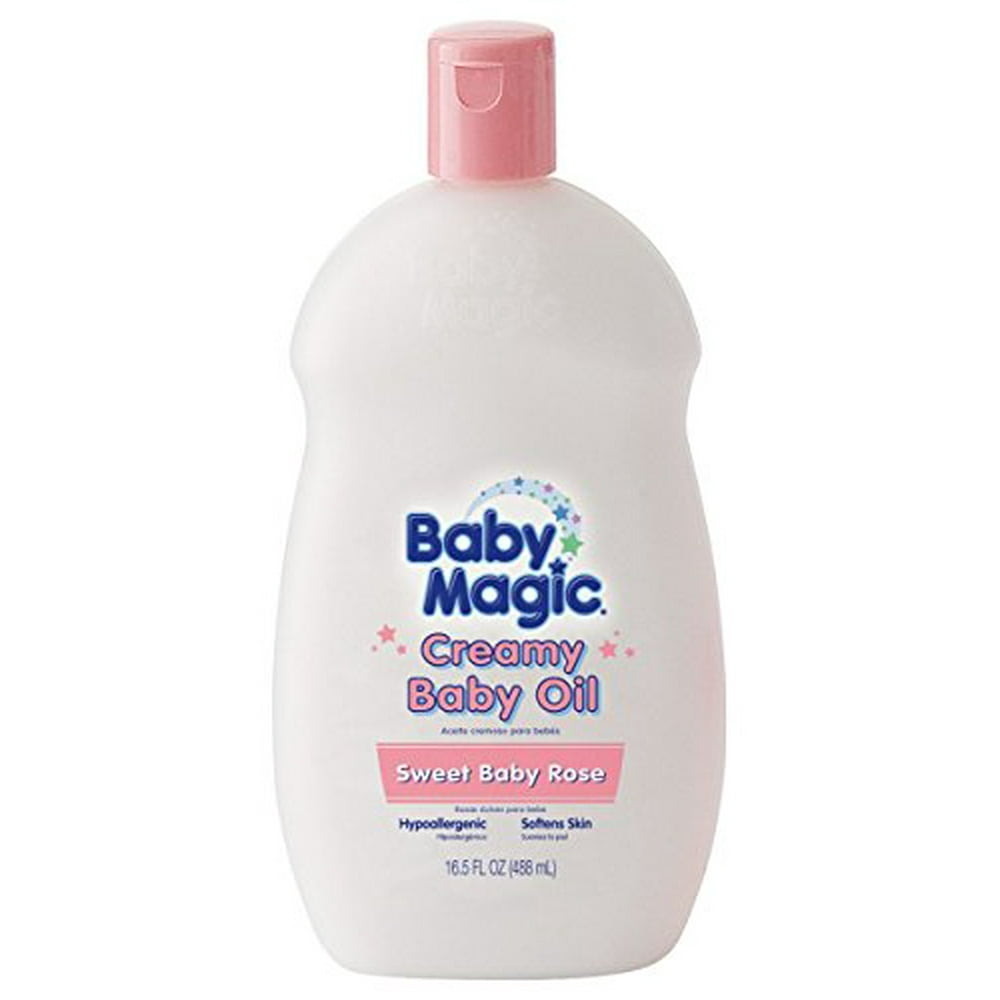 Baby Magic Creamy Baby Oil 16.5oz Sweet Baby Rose (2 Pack) Walmart
