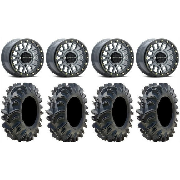 Raceline Podium Bdlk 14" Gy Wheels 26.5" Terminator Tires Polaris RZR XP 1000 / PRO XP / Ranger XP 900/1000