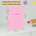 thumbnail image 2 of A5 Colorful Lined Filler Paper, 6 Hole Punched 120GSM Loose Paper, Planner Inserts For Notebooks Journals And Study Notes (Multicolor ,21*14), 2 of 9