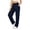 Navy 1, variant on Vynhevius Plus Size Womens Wide Leg Pants with Pockets Elastic Waist Loose Fit Long Soft Relaxed Everyday Wear Solid Trousers
