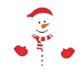 thumbnail image 1 of TIELUTT Christmas Snowman Refrigerator Large Self Adhensive Refrigerator Stickers for Christmas Hair Light Photography Banner Stand Bi Stickers Student Stickers the Selection Stickers, 1 of 8