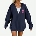 thumbnail image 2 of Godom Women's Zip Up Hoodies Long Sleeve Hooded Sweatshirt Oversized Fleece Jacket with Pockets Fall Coats 2025, 2 of 4