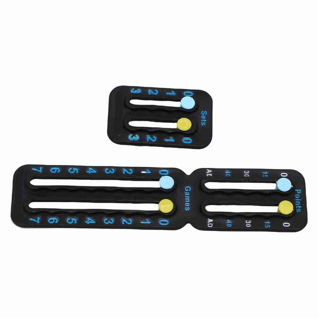 Tennis Score Keeper, Lightweight Easily Mounted Large Small Score Counter for Points Games Sets, Fits Most Standard Racquets