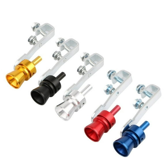 LNKOOCar Turbo Whistle Universal Aluminum Car Turbo Sound Exhaust Muffler Pipe Whistle Muffler Sounder Simulator for All Vehicles Models(Red/S)