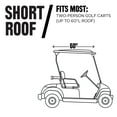thumbnail image 7 of Classic Accessories Fairway Golf Cart Quick-Fit Cover Short Roof - Black, 7 of 7