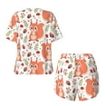 thumbnail image 5 of Naloa Squirrel And Women's Short-Sleeved Pajama Set, Loungewear, Summer pajamas, Breathable Cozy - 4X-Large, 5 of 9