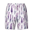 thumbnail image 5 of Rocae Lavender Flowers for Men's Swim Trunks Quick Dry With Two Side Pockets and One Lined Patch PocketX-Large, 5 of 9