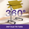 thumbnail image 5 of KEKOY Overbed Table, Adjustable Overbed Bedside Table with Wheels, Tilt Table for Medical Home Care and Hospital Use,Smooth Rolling, Stable Support Design, 5 of 6