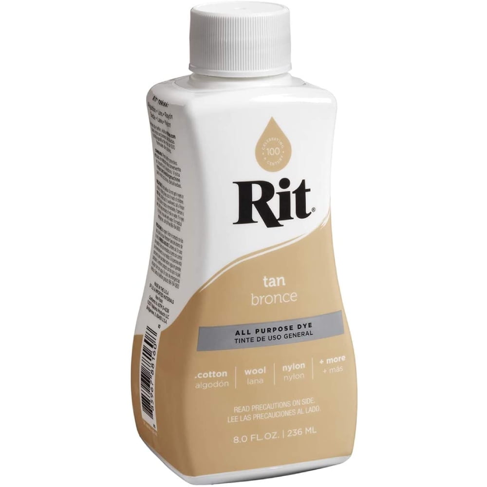Rit All-Purpose Liquid Dye, Tan, 8 fl oz (6 pack)