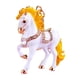 thumbnail image 4 of Llavero de caballo con brillantes diamantes de imitación incrustados, llavero decorativo de buena suerte, accesorio festivo., 4 of 8
