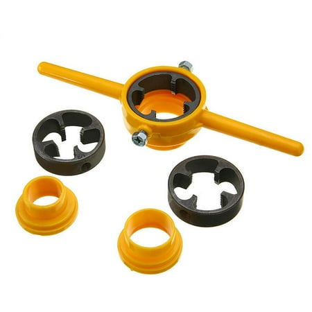 

Lucybak Thread Tap PVC/NPT Tap Kit with PP Handle 6 Pcs Plumbing Tool Taper Pipe Thread Tap Die Set Thread Tool Maker Screw Die Set Hand Tool admired