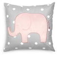 thumbnail image 6 of Elephant Turquoise and Pink Stripe Kids Quilt Set, 6 of 8