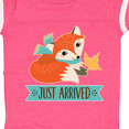 thumbnail image 4 of Inktastic Just Arrived Fox New Baby Boys or Girls Baby Bodysuit, 4 of 5
