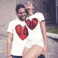 thumbnail image 4 of EQWLJWE Love Heart Graphic Shirts for Men Valentine's Day T Shirt Teen Girls Cute Lover Gift Tee Top, 4 of 5