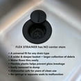 thumbnail image 4 of Flex Strainer® Sink Drain Strainer with Optional Stopper – No Center Stem, Fits Standard 3½” Sink Drains & Disposals – Easy Clean, Dishwasher Safe – Made in USA – Black, 1-Pack, 4 of 8