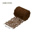 thumbnail image 2 of Uxcell Lace Ribbon Floral Pattern Lace Trim Ribbon for Sewing Making DIY Crafts Gift Wrapping Bouquets Brown, 2 of 6