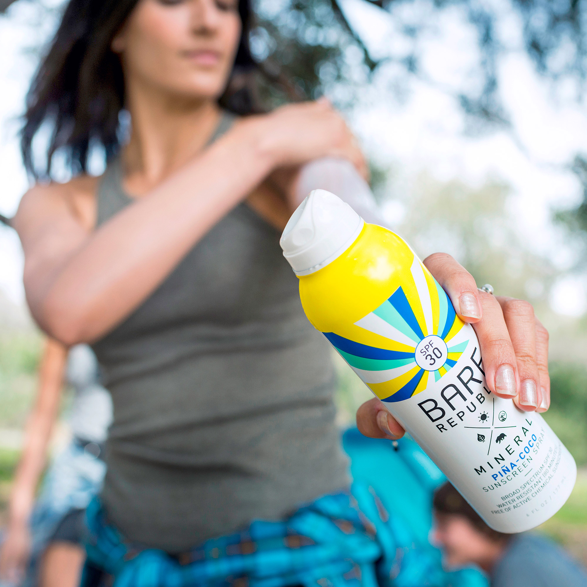 Bare Republic Mineral Pina-Coco Sunscreen Spray, SPF 30, Reef Friendly, Non-Aerosol, 80 Minute Water Resistance, 6 OZ