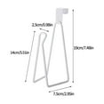 thumbnail image 3 of Toilet Paper Holder under $5! Yrmaups Toilet Tissue Holders Wall Mounted, Bathroom Toilet Cabinet Door Non Perforated Wrought Iron, Over The Door Towel Holder, No Drill Paper Towel Holder, 3 of 6